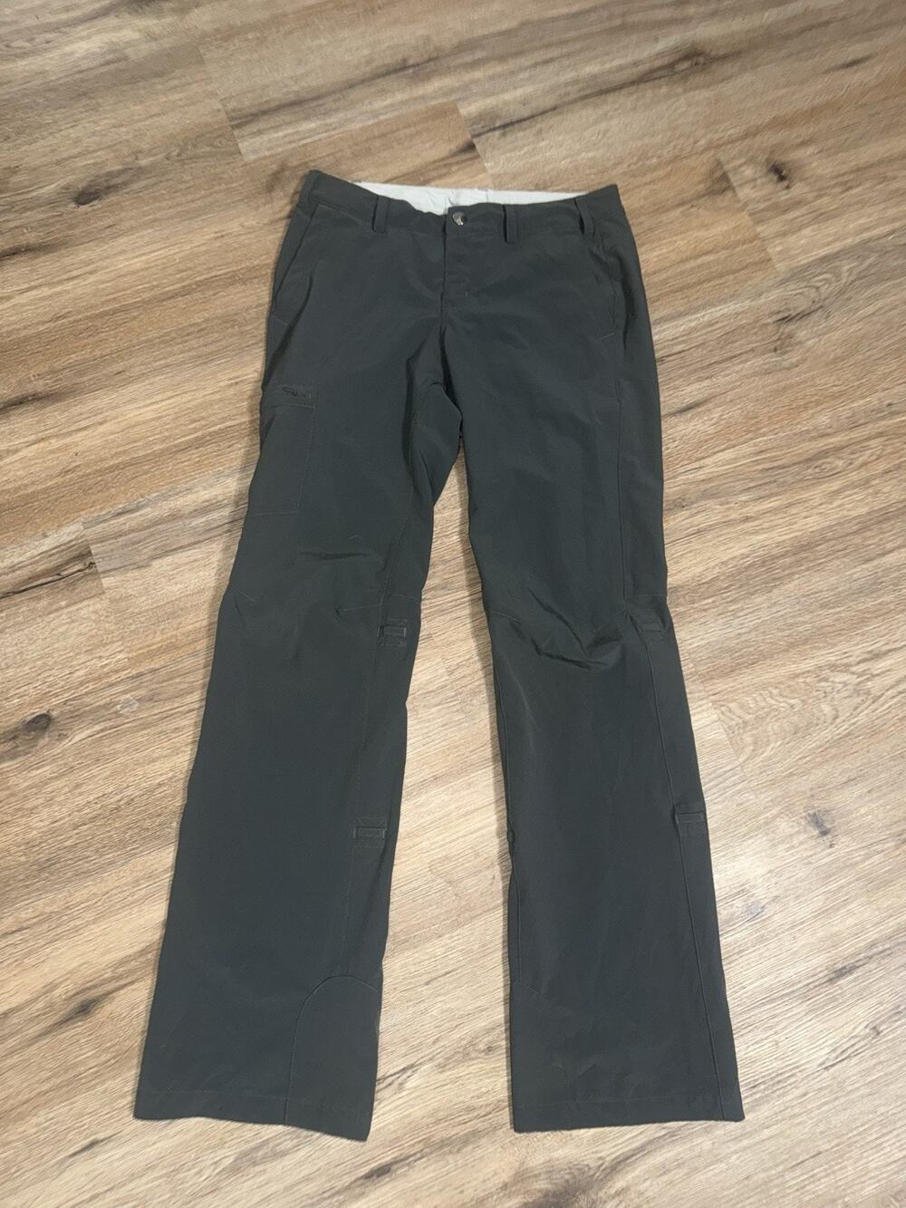 REI Womens 4 Sahara Roll Up Hiking Pants Gray Stretch Outdoor Trail Activewear